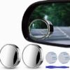 2Pcs 360 Degree Blind Spot Mirror For Car and Motorcycle Side Mirror Wide Angle Round Small Round Side Blindspot Mirror