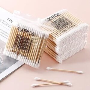 Biodegradable Wood Handle Cotton Buds | Organic Wooden Stick Cotton Swab | 100% Cotton Bud