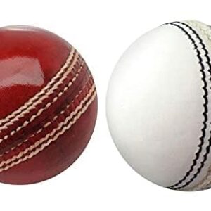 Cricket Ball Ca Leather 4 Part- White - Cricket Ball