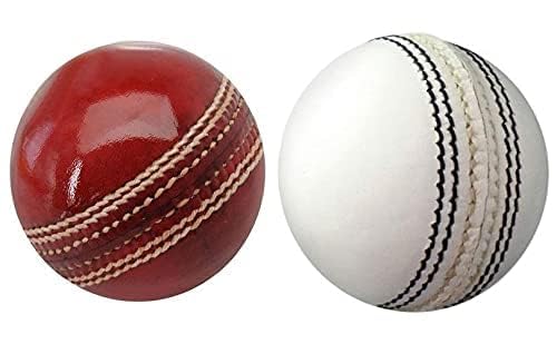 Cricket Ball Ca Leather 4 Part- White - Cricket Ball